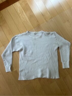 Classic Waffle Knit Crewneck Sweater